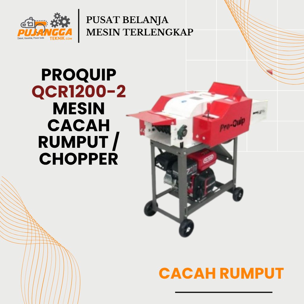 PROQUIP QCR1200-2 grass chopper chaff cutter with gasoline engine