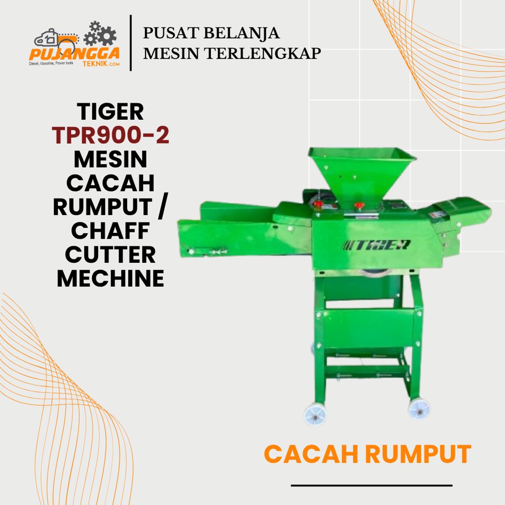 TIGER TPR900-2 chaff cutter grass chopper machine
